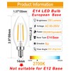 Lamsky E14 European Screw Base LED Filament C35 Shape Bullet
