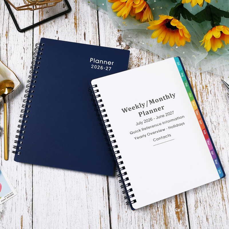 2026-2027 Planner - Planner 2026-2027 with Weekly & Monthly Spreads,