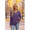 XIEERDUO Womens Long Sleeve Tops Womens Purple Winter Sweater Tunic
