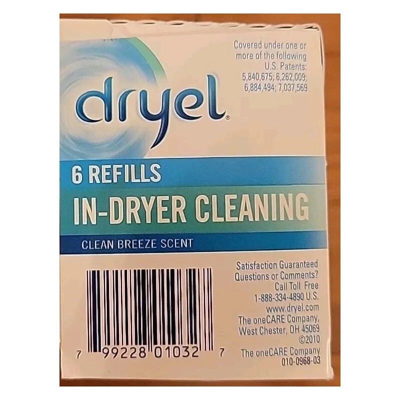 DRYEL Dryer Activated Refill Cloths Original Dry Clean at Home