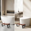 Foldable Toilet Stool-6"&8" Adjustable Height Squatting Pool Stool for Bathroom