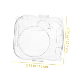 LABRIMP Instant Camera Carrying Pouch Transparent Storage Bag for Mini Scratch Resistant Lightweight for Travel Hiking and Everyday Use