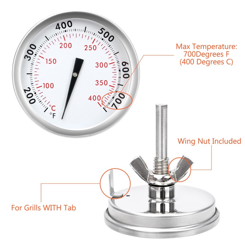 Denmay 67088 67731 Accurate Grill Thermometer for Weber Genesis 300,