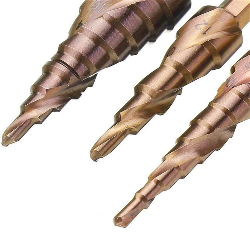 AIMALL HSS M35 Cobalt Steel Step Cone Drill Bit Hole