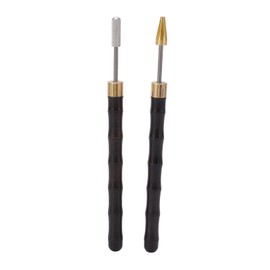 Leather Edge Dye Pen 2Pcs Edge Roller Applicator DIY Leather Top Edge Paint Roller with Sandalwood Handle for Leather Craft DIY, Leather Working, Leather Making