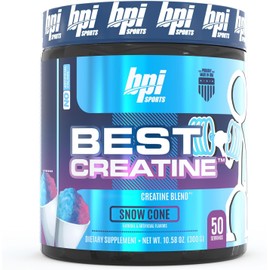BPI Sports  BEST Creatine  6 Formas Avanzadas de Creatina  Betaína  300 gr  50 Servicos (Snow Cone)