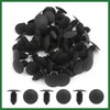 Motoforti 100pcs Plastic Rivets Fastener Fender Bumper Push Clips 11mm