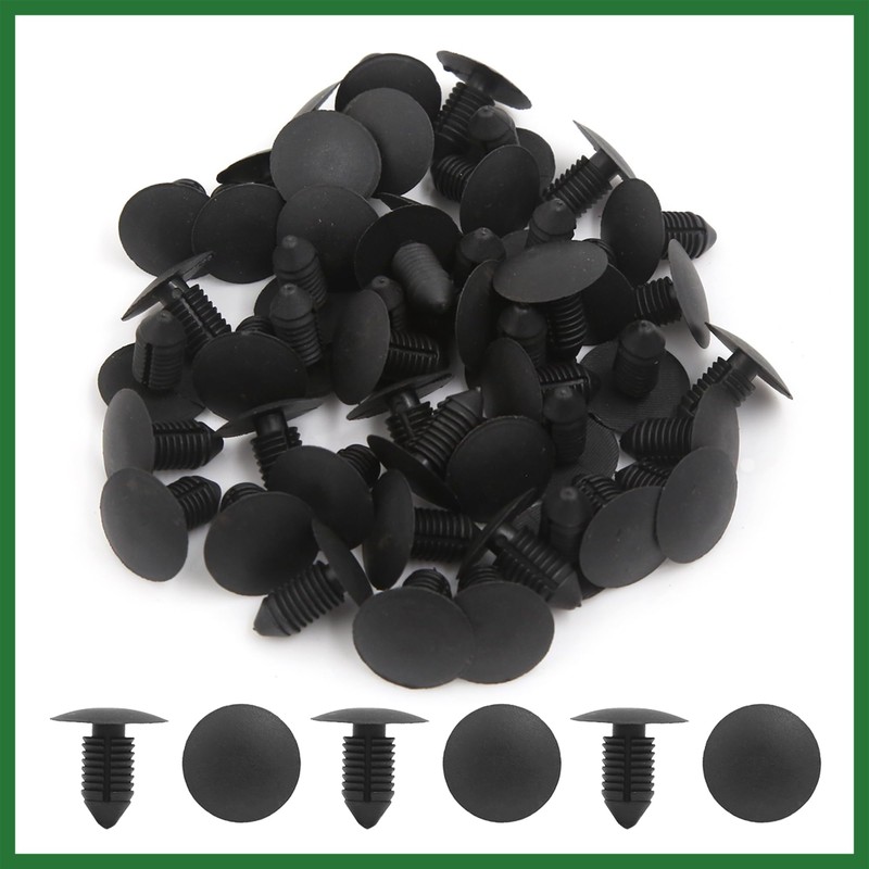 Motoforti 100pcs Plastic Rivets Fastener Fender Bumper Push Clips 11mm