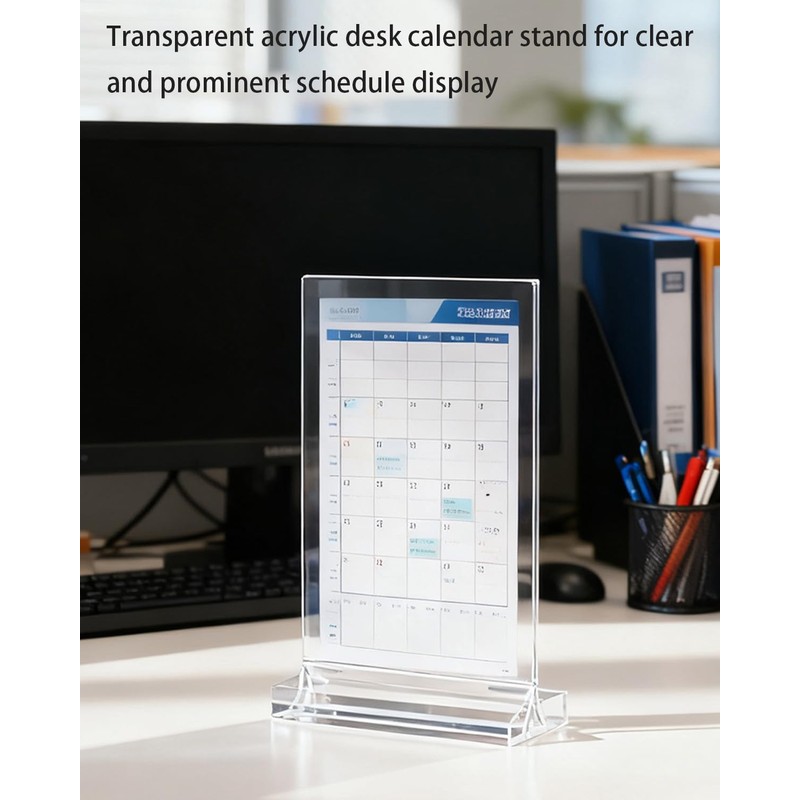 MQMCPDS Acrylic Sign Holder 4x6 Inch (6-Pack) - Premium Vertical