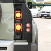 carcartrim-2022 Gloss Black ABS Rear Tail Light Cover Trim For