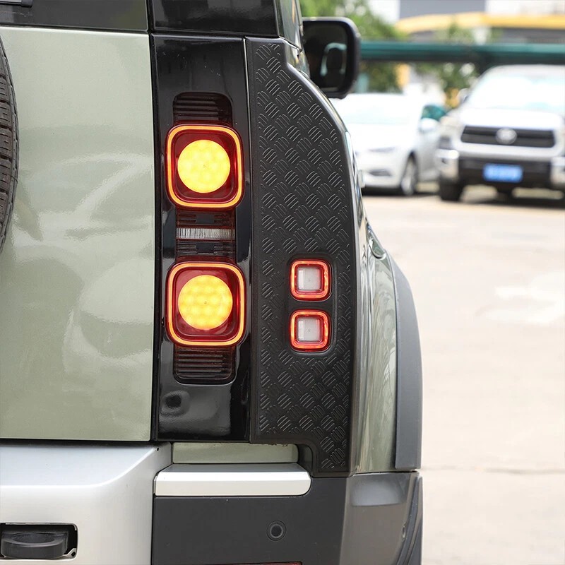 carcartrim-2022 Gloss Black ABS Rear Tail Light Cover Trim For