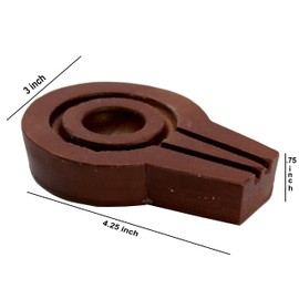 ESPLANADE Narmadeshwar Shivling Shiva Lingam Narmada Stone Jaladhari Narmada Stone for Temple Mandir Home - Brown - 10.8 cm Inch, Stone/Jaladhari/Narmada/Shivling-2IN