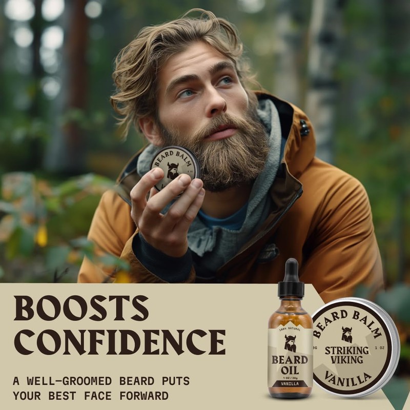 Striking Viking Beard Oil & Balm for Men - 2