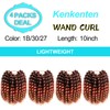 Jamaican Bounce Crochet Hair 4Packs 10Inch 22Roots Wand Curl For