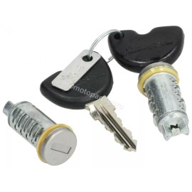 Piaggio (Original OE) 573905 OEM 2 Keys and Tumblers for Vespa LX 50 ET2 ET4 Primavera Sprint S50 S150