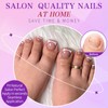 Lifextol 216PC Press on Toenails for Women Fake Toe Press