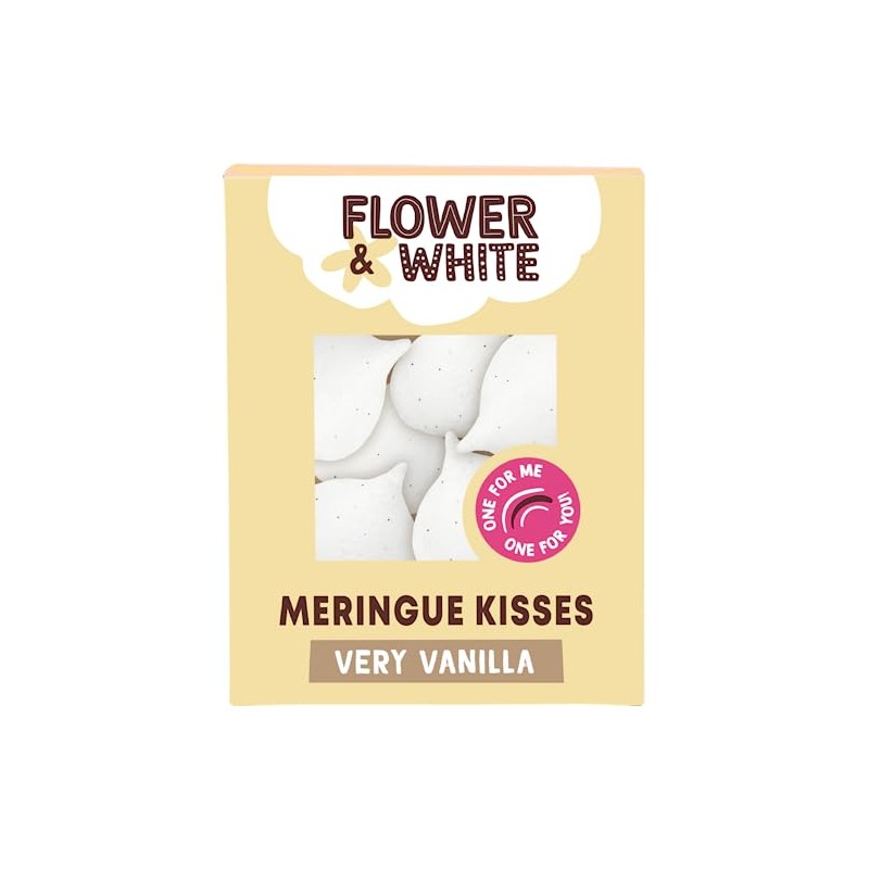 FLOWER & WHITE Meringue Kisses - Very Vanilla 100g