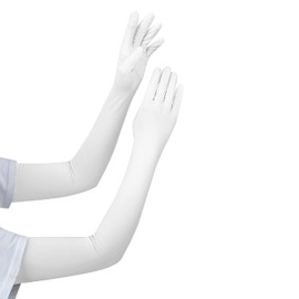 MOONMN Silk Gloves, Summer UV Gloves, 99% UV Protection, Cool to Touch, Ice Silk, Sunscreen, UV Protection, Moisturizing, Spring and Summer, UV Protection, Touch Panel, Soft, Cool Inner Gloves,