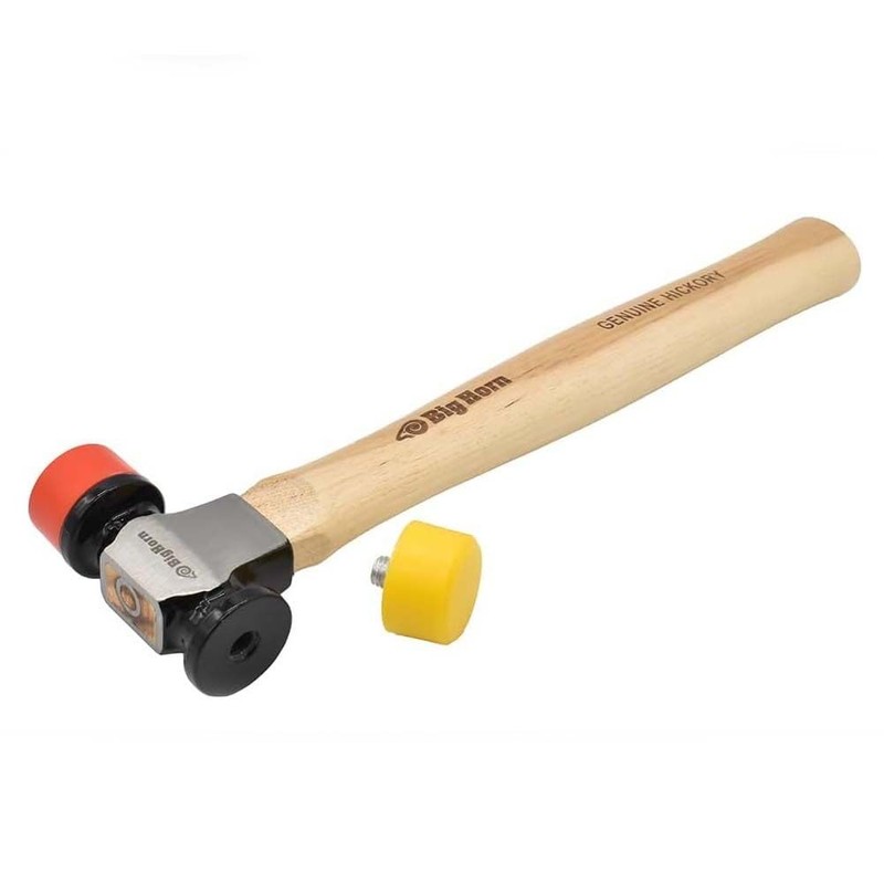 Big Horn 15129 12 Oz Hickory 2-Sided Soft Face Mallet