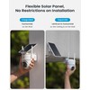 ieGeek Security Cameras Wireless Outdoor, with Adjustable&Removable Solar Panel, 360°PTZ,