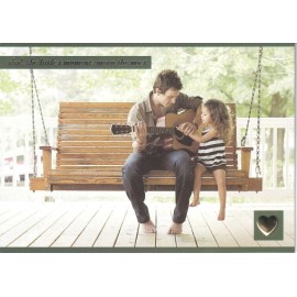 PAPYRUS FATHER'S DAY CARD NIP (MSRP $5.95) PORCH SWING CARD (Q2)