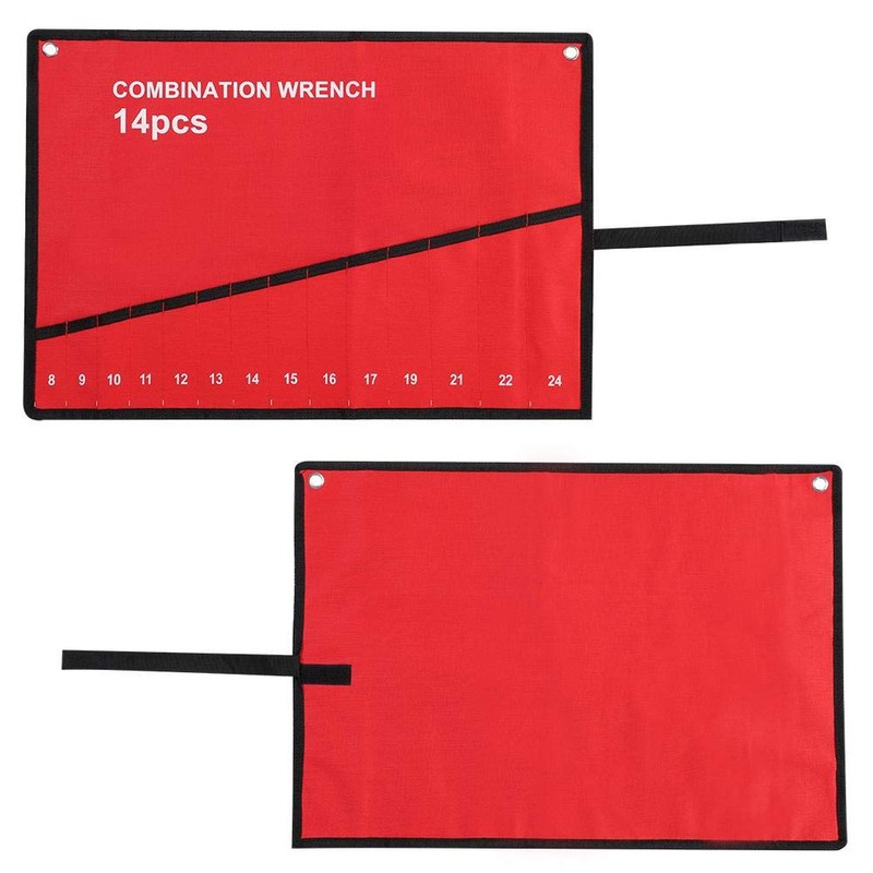 Nikou Wrench Roll, Tool Roll Bag, Multi-Pocket Canvas Roll Up