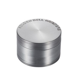 LIHAO Grinder Moledor de Especias Molinillo de Especias Metálico 50mm 4 piso Duradero Aleación de Zinc (Plata Antigua)