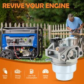 GCV160 Carburetor Compatible with Honda GCV160 GCV160A GCV160LA HRB216 HRS216 HRT216 HRZ216 Carb Replaces 16100-ZM0-804 16100-ZM0-023 16100-Z0L-023 16100-Z0L-013 16100-Z0L-003 with Air Filter