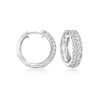 Ross-Simons 1.60 ct. t.w. CZ Hoop Earrings in Sterling Silver