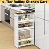IBUYKE IBUYKE Slim Storage Cart 5.9" W, Rolling Kitchen Storage