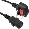 UK Mains 3 Pin Plug to IEC C13 Cable Kettle