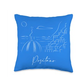 Positano Lineart I Throw Pillow