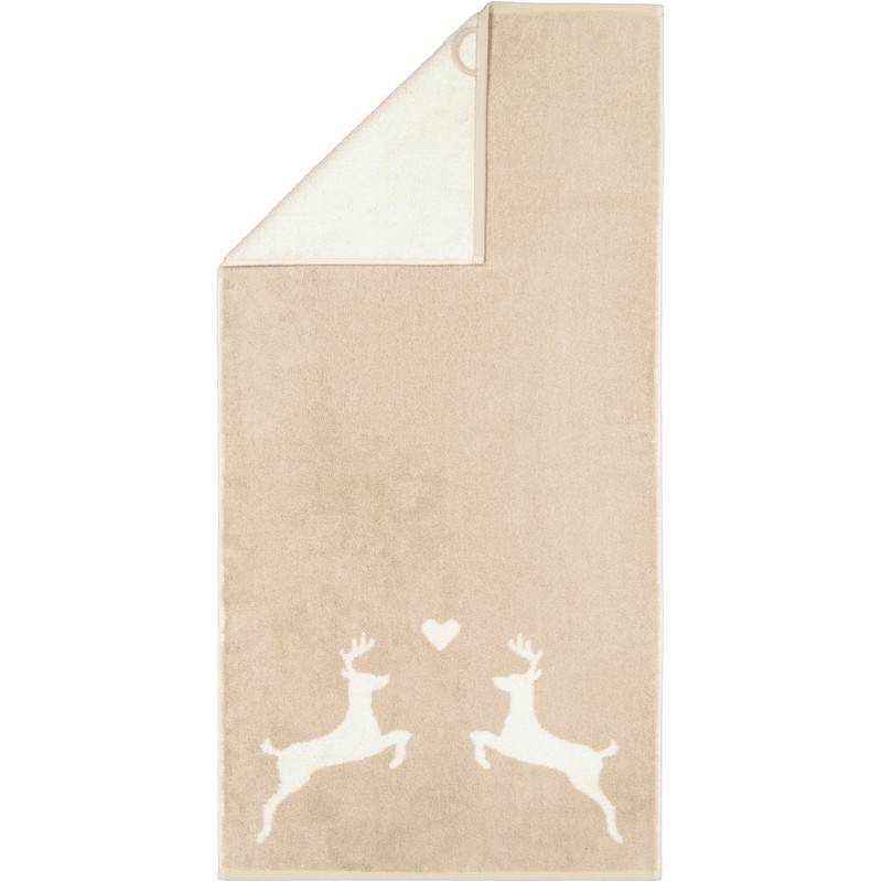 Cawö Home Hand Towels Alpenchic Edition Deer 6228 Natural 33