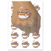 Relaxing Teabag Soaking in Hot Tea Bath Temporary Tattoo Water