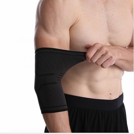 Black Elbow Support Band for Tennis Elbow, Gym, Golf Black/M 2ea