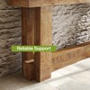 LITTLE TREE 63-Inch Console Table with Storage, Farmhouse Sofa Table