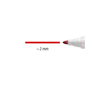 Staedtler Lumocolor 351 WP4 Whiteboard Marker Bullet Tip Approx. 2mm line width, set of 4 colours, high quality, dry and residue-free, wipe clean from whiteboards