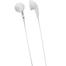 Maxell 190599 Dynamic Sound Wired Lightweight Extended Use Design Stereo Ear Bud - White (Value)