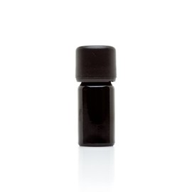 Infinity Jars 5 ml (.17 fl oz) Black Ultraviolet Glass Easy Pour Screw Top Bottle