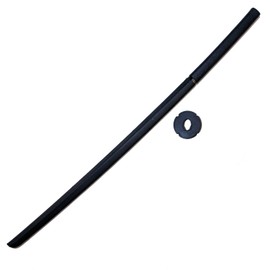 40" Foam Training Katana. Lightweight Samurai Training Foam Sword for LARP and Sparring Purpose (Black)