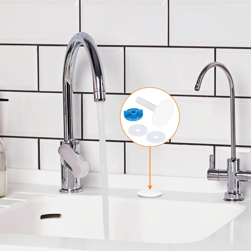 sourcing map Kitchen Faucet Hole Cover Copper, 2" Sink Hole