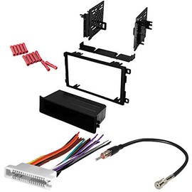 CACHÉ KIT110 Bundle with Car Stereo Installation Kit for Pontiac Bonneville 2000 – 2005 in Dash Mounting Kit, Wire Harness for Double Din or Single Din Radio Receivers (4 Item)