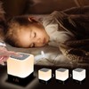 LED Night Light with Alarm Clock Bluetooth Speaker, Touch Sensor