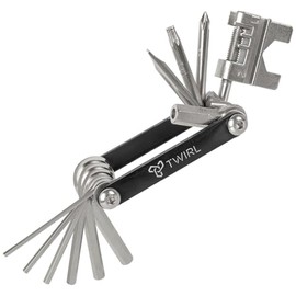 Bicycle Tool, 13 Functions, Steel, Compact, Bicycle Tool Set, F13 One by TWIRL