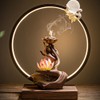 Faderr Backflow Incense Burner Buddha Incense Burner Ceramic Incense Cones