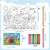 Children's Colouring Tablecloth, Children's Colouring Tablecloth, School Painting Tablecloth for