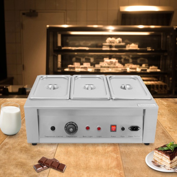 OCASAMI 300W Electric Commercial Chocolate Tempering Machine Melter Maker Melting