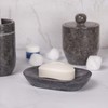 Creative Home - Jabonera de Piedra de mármol de carbón,