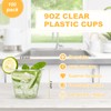 TashiBox TashiBox 9 oz Disposable Plastic Cups, 100 Count, Crystal