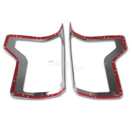 CBK For 15-20 Ford F150 F-150 Tail Light Cover Chrome Trim Overlay ABS Stick On Pair
